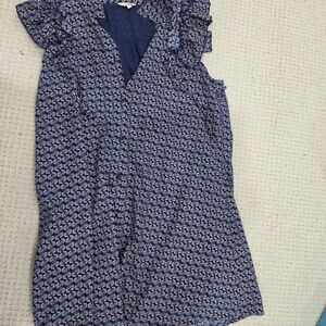 Petite Studio Navy Floral Ruffle V-Neck Camisole